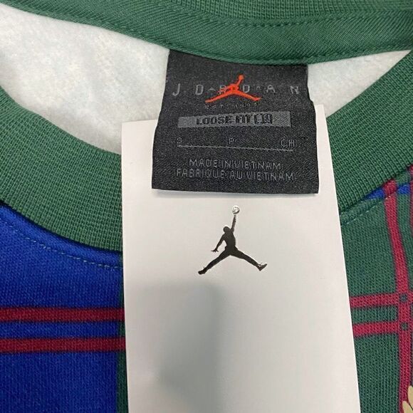 Nike Jordan Brooklyn Fleece Crewneck Sweatshirt Womans size Small DV1996-333 New - Picture 8 of 10